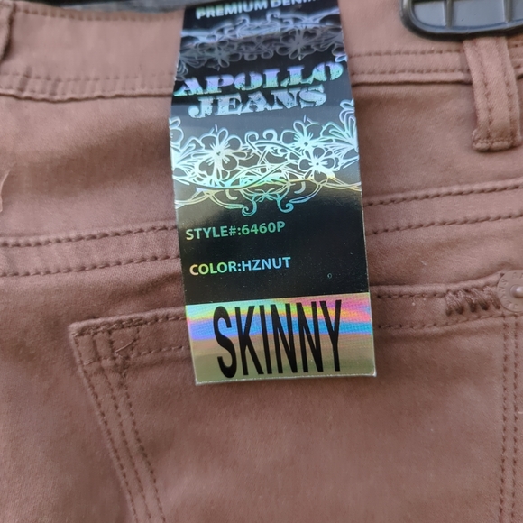 APOLLO Jeans Luscious Stretch Brushed Denim Ankle Skinny Pants Women NWT - Picture 7 of 12